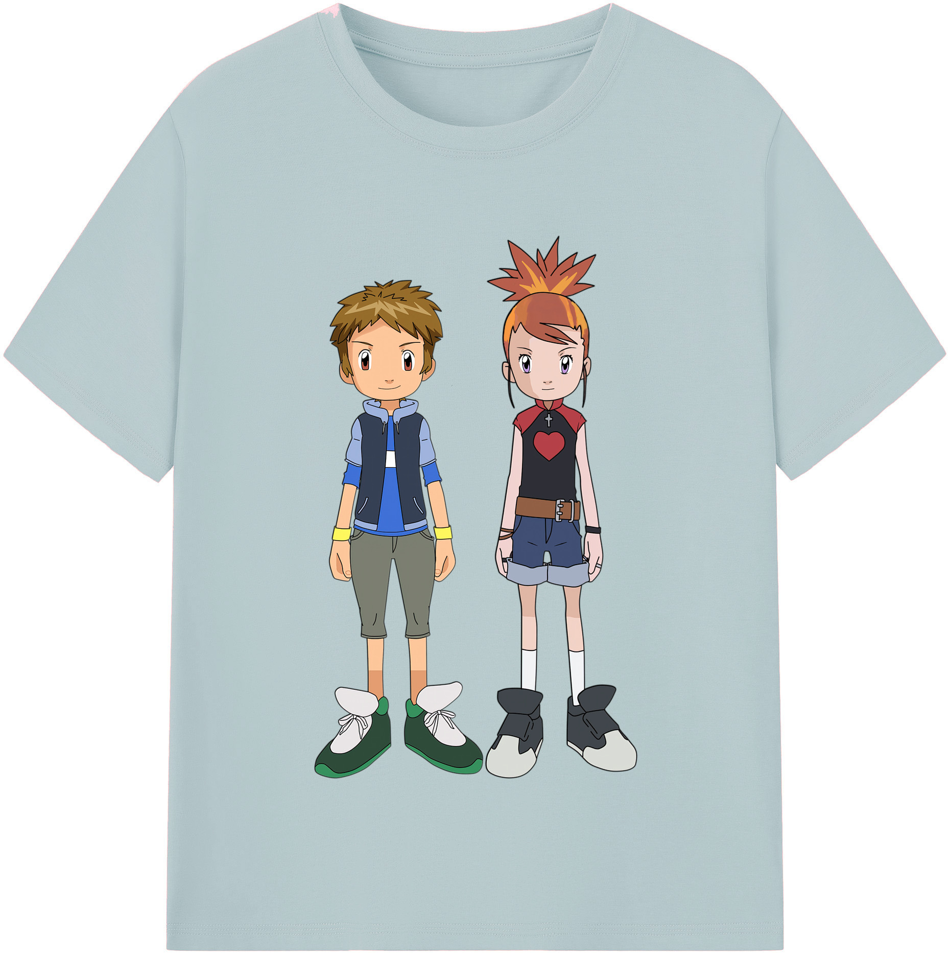 （画像用） Digimon デジタルモンスター/デジモン 綿100％半袖Tシャツ（フロントプリント）